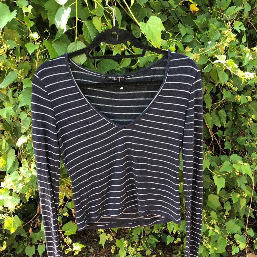 Brandy Melville Knitted Stripe Long Sleeve